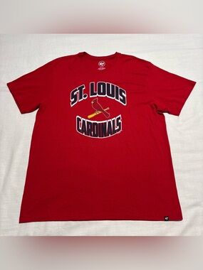 Men’s ‘47 Brand St. Louis Cardinals Graphic Tee | Red | Size XXL
